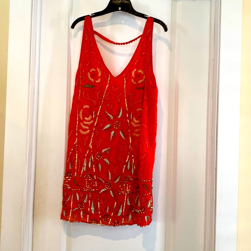Free people. Embellished mini dress/tunic.